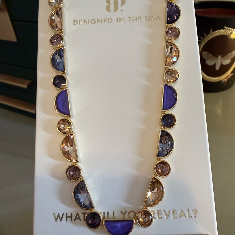 Bomb Party Jewel Candy Orchid Peach Embers Necklace Gold Too Sweet To Skip